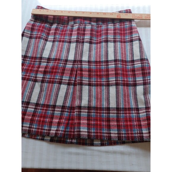J Crew Nello Gori pleated mini skirt 4 plaid schoolgirl preppy Italian woolblend - Picture 8 of 9